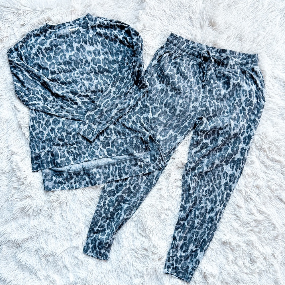 Leopard Print Pajama Set